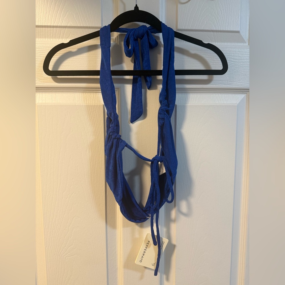 Peppermayo - Harlow Crop Top in Colbalt Blue - Size US 4 - NWT - Picture 3 of 6